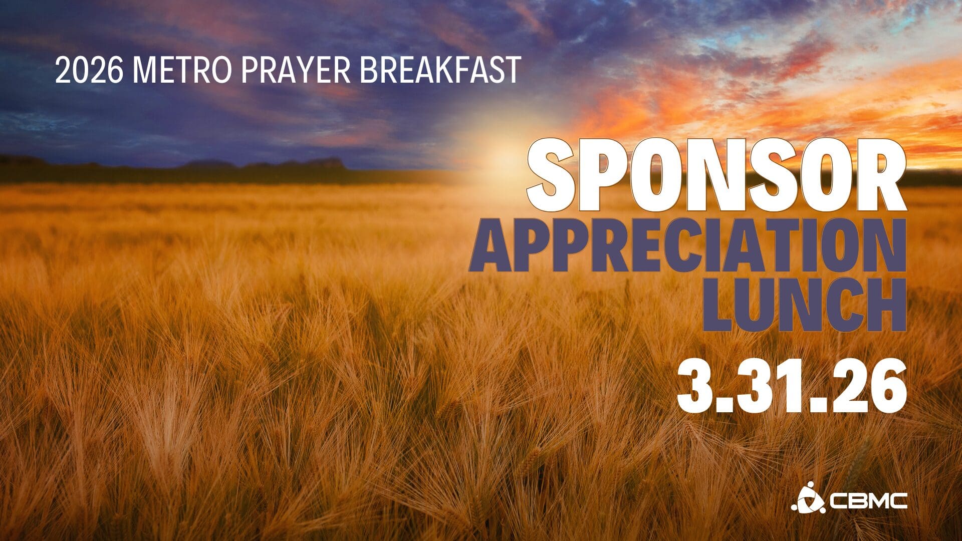 Sponsor Appreciation Lunch